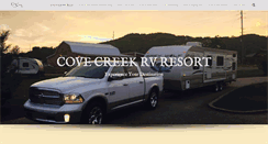 Desktop Screenshot of covecreekrvresort.com