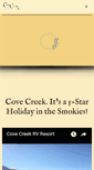 Mobile Screenshot of covecreekrvresort.com